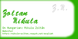 zoltan mikula business card